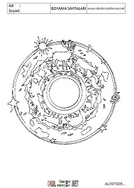 Mandala boyama sayfaları